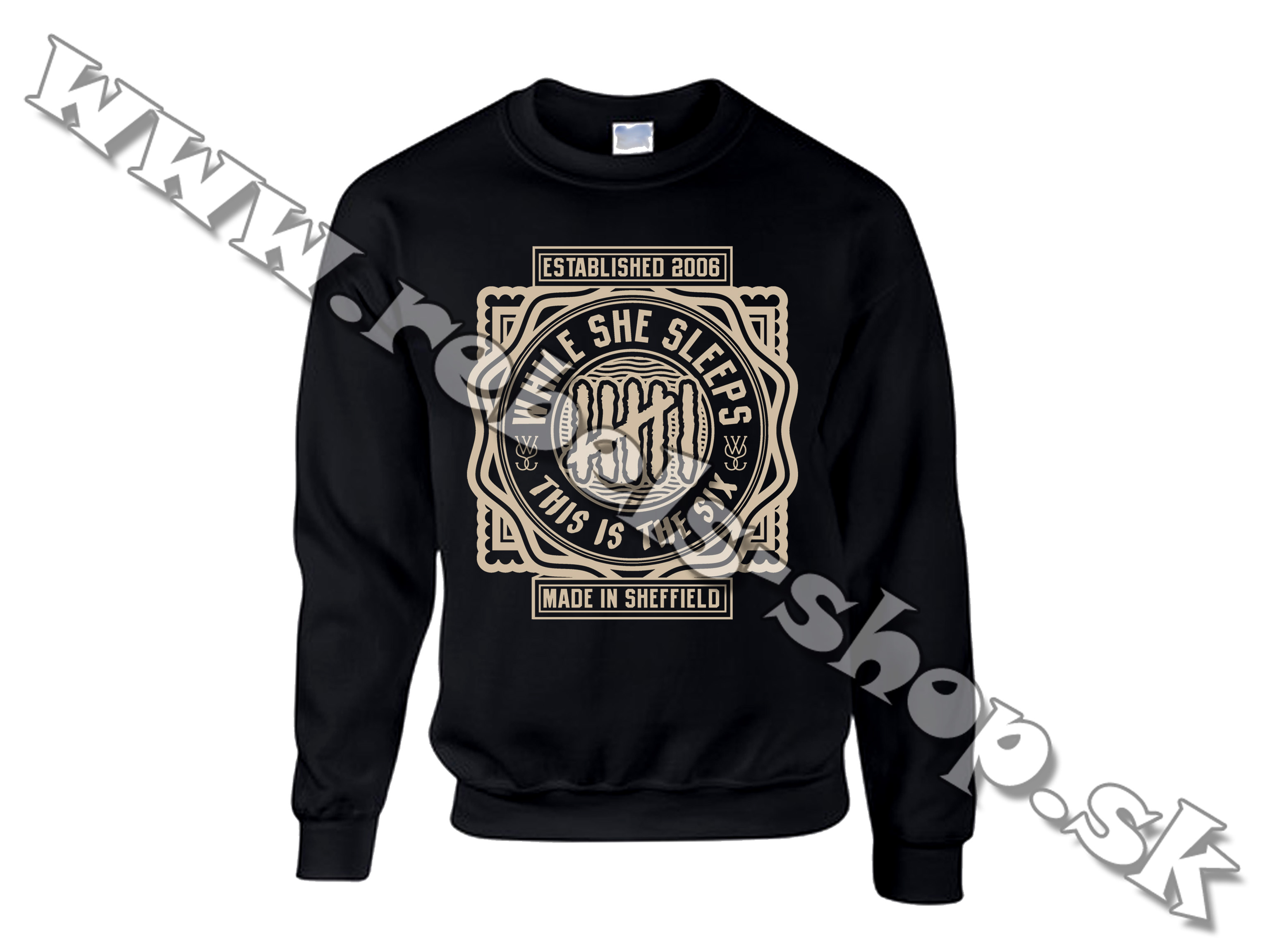 Mikina "While She Sleeps"