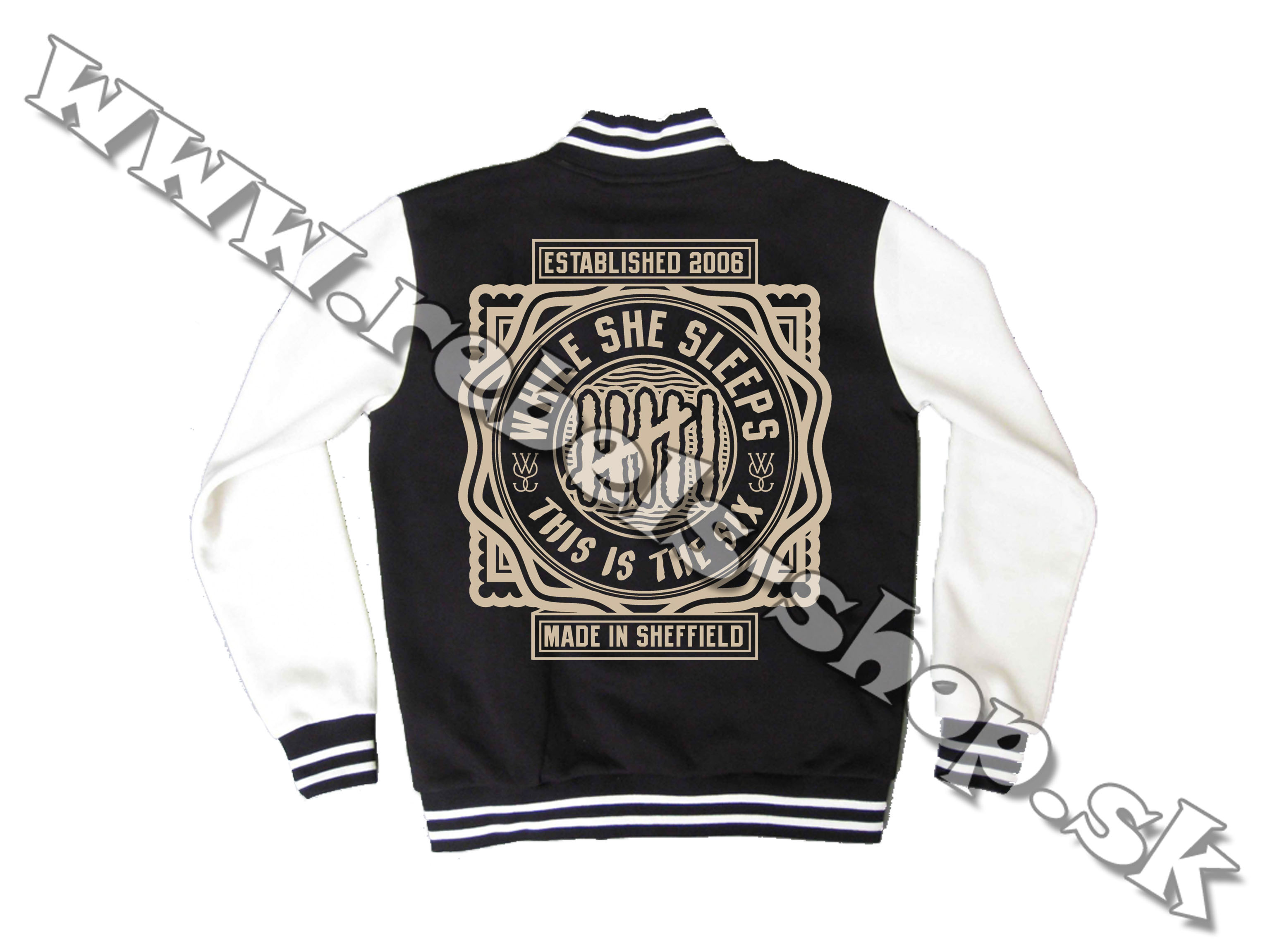 College bunda "While She Sleeps"