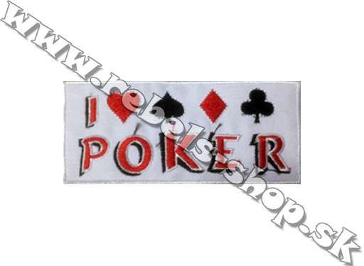 Nášivka "I LOVE POKER"