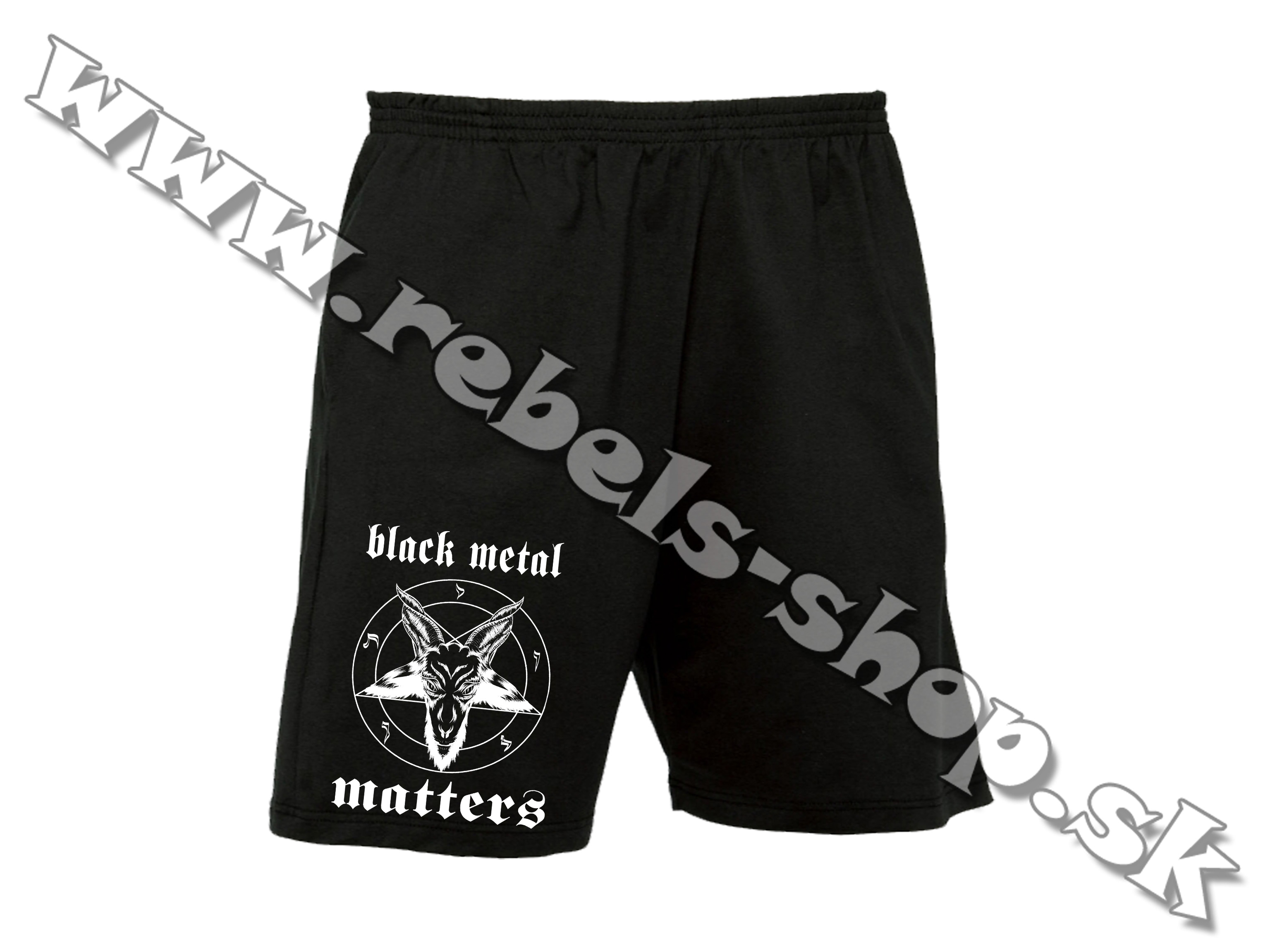 Krátke nohavice "Black Metal"