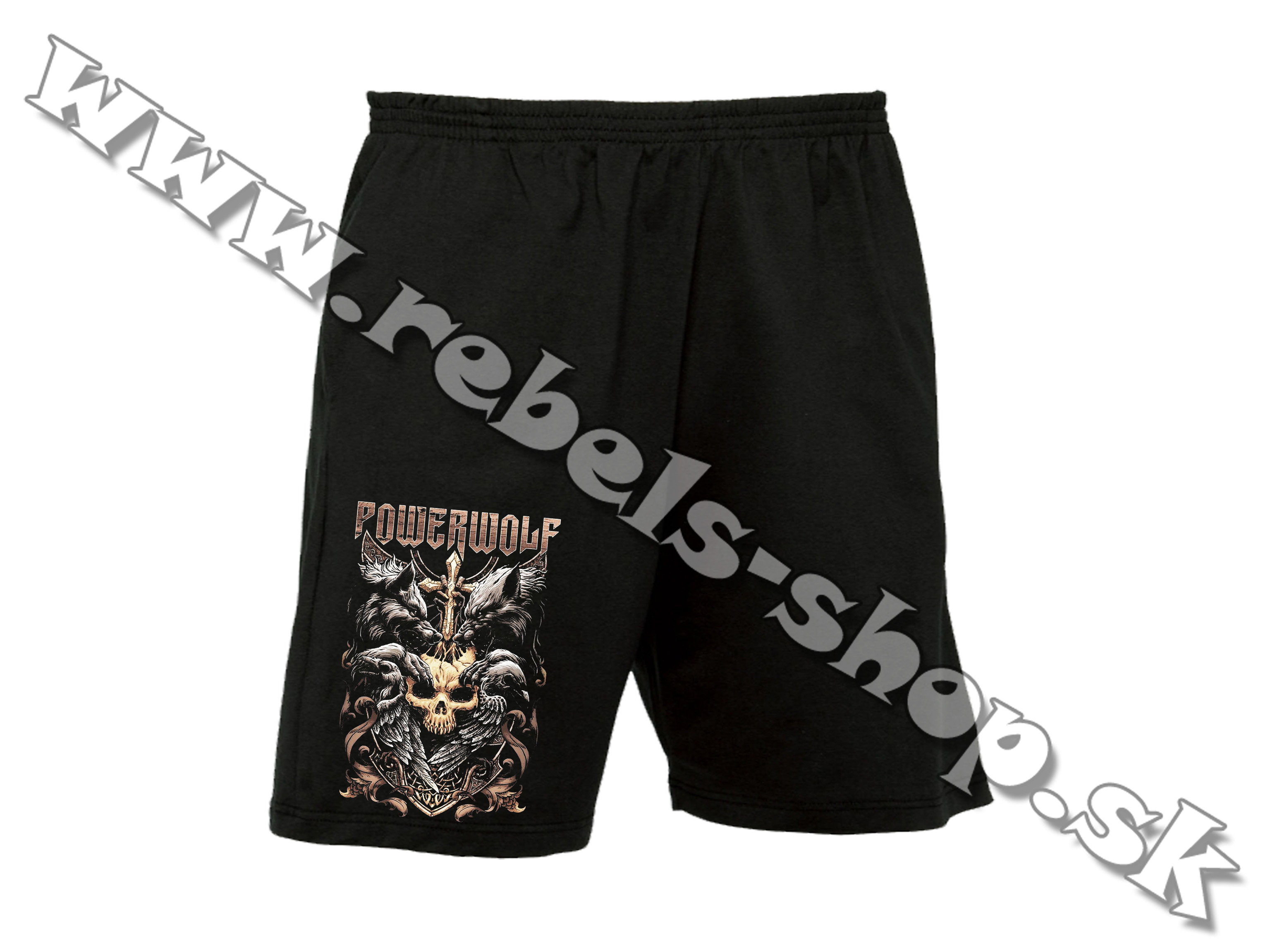 Krátke nohavice "Powerwolf"