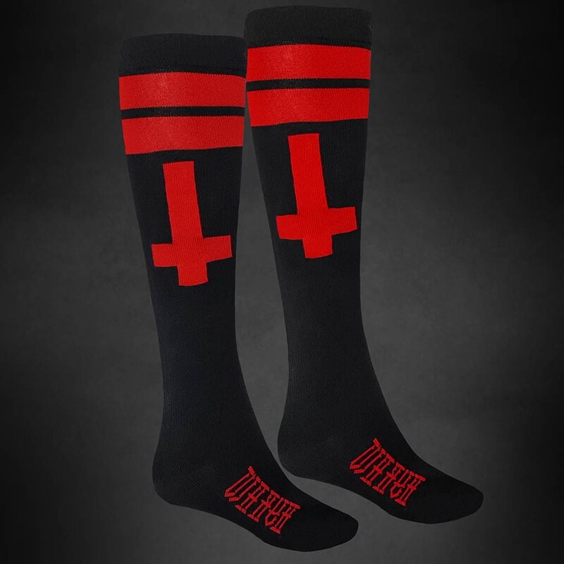 Ponožky "Hyraw - Cross Knee Red"