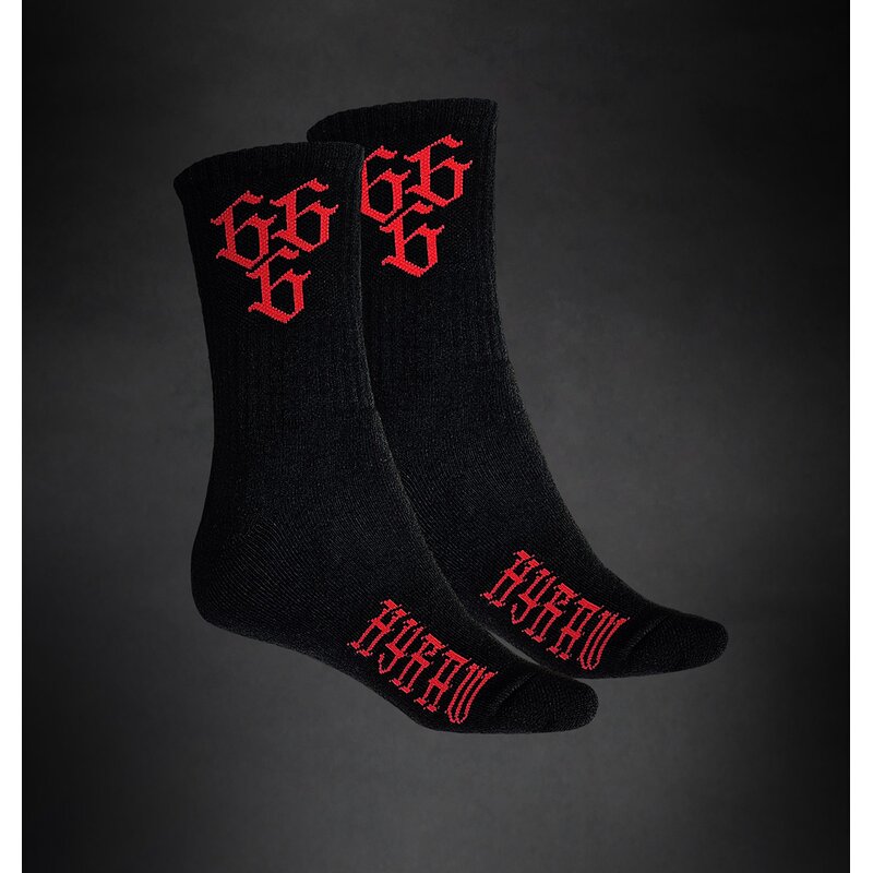 Ponožky "Hyraw - 666 Classic Red"