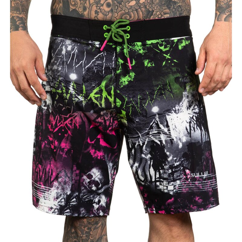 Plavky "Sullen Clothing Badehose - Surf Punxx Board Shorts"