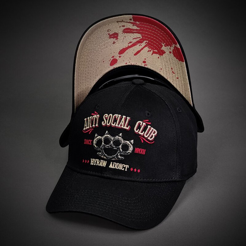 Šiltovka "Hyraw - Anti Social Club Curved Brim"