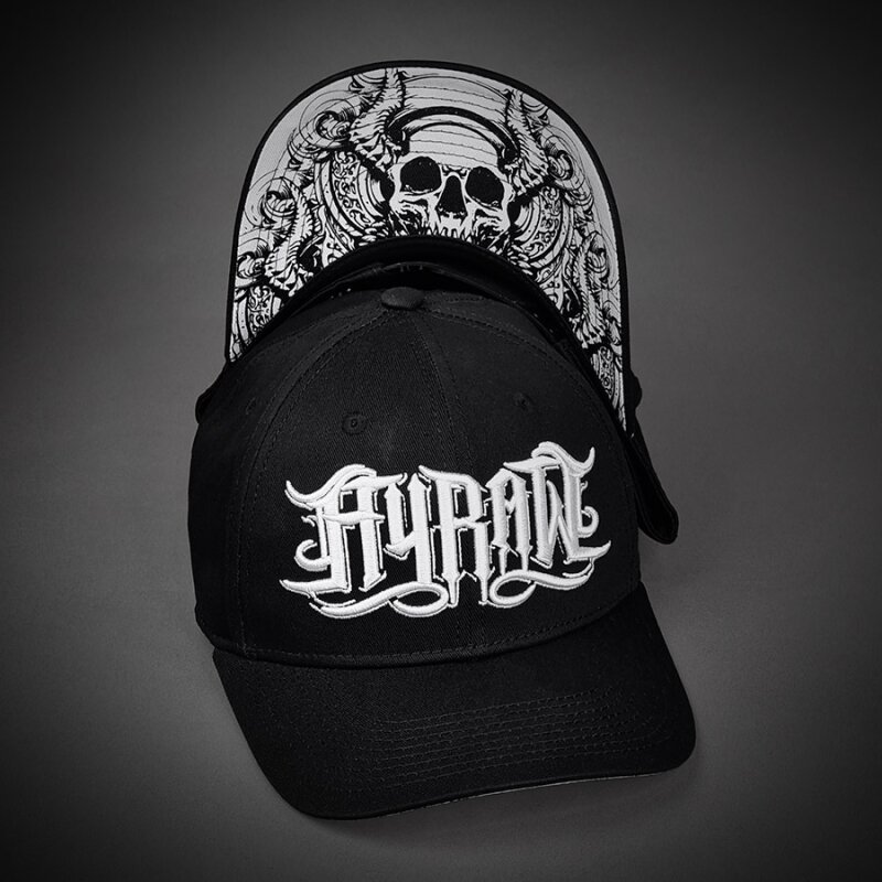 Šiltovka "Hyraw - Graphic Skull Curved Brim"