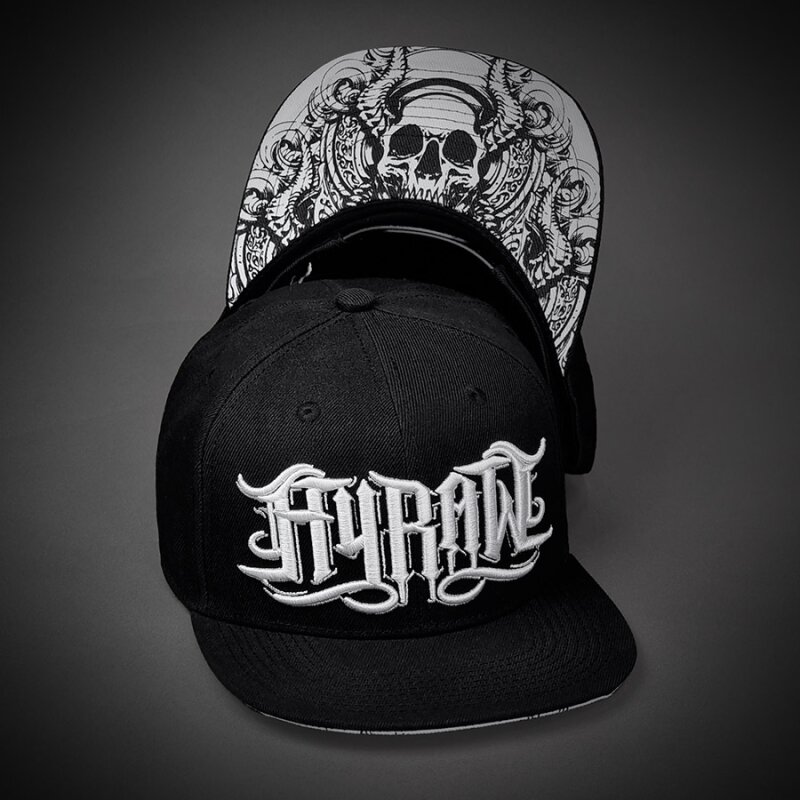 Šiltovka "Hyraw - Graphic Skull Flat Brim"