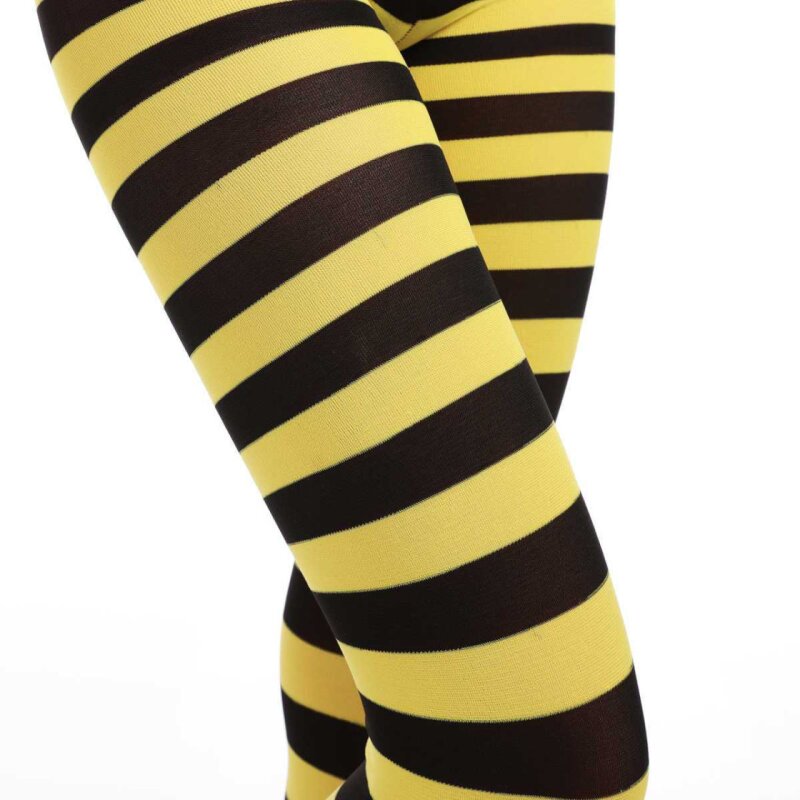 Erogance Tights - "Stripes Schwarz/Gelb"!