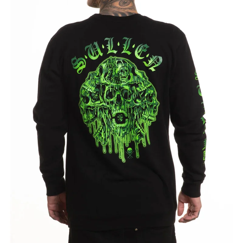 Tričko "Sullen Clothing Langarm - Melting Skulls"