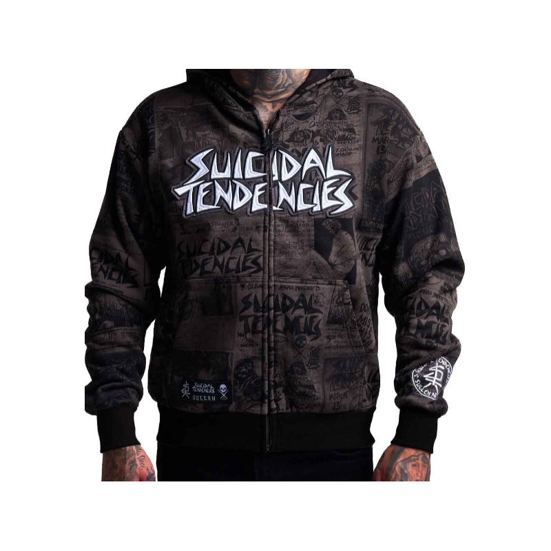 Mikina "Sullen - Suicidal Tendencies Posted grey"